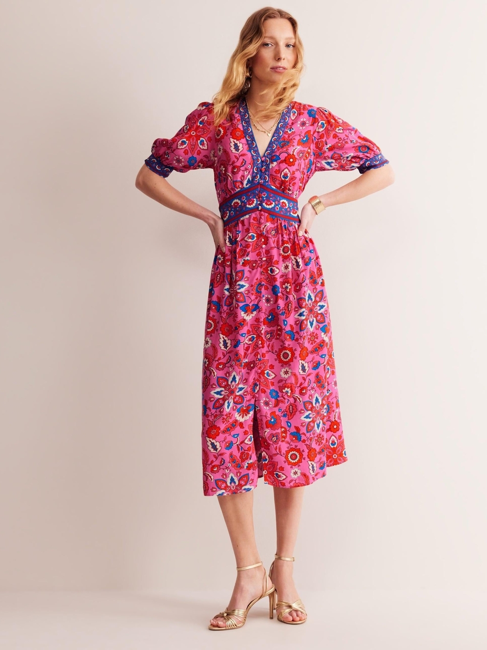 Boden Elsa Midi Tea Dress